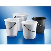 Product Image of Bucket, LDPE, white 10L with spout, with plastic-coated steel handle,, old No.: KA61070588