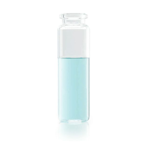 DWK Wheaton Headspace-Fläschchen, 20ml, gerundeter Boden, abgeschrägter Rand, Bördelrand, 23 x 75 mm, 100 St/Pkg