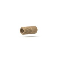 Product Image of Superflangless Headless Nut, Short, PEEK 1/4-28 Flat-Bottom, for 1/16-1/32'' OD natural