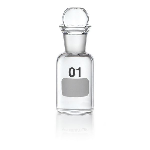 DWK Wheaton BOD bottle, 60ml, ''Pennyhead'' stopper, not numbered, 43 x 115 mm, 36 pc/PAK