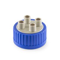 Product Image of Screw cap GLS 80 with 4x GL 18 ports and EPDM gasket, minimum order amount 2 pieces