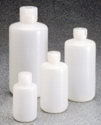 Nalgene Thermo Scientific Flasche, niedriger Partikelgehalt, LDPE 1000 ml, mit Schraubverschluss PP, 24 St/Pkg