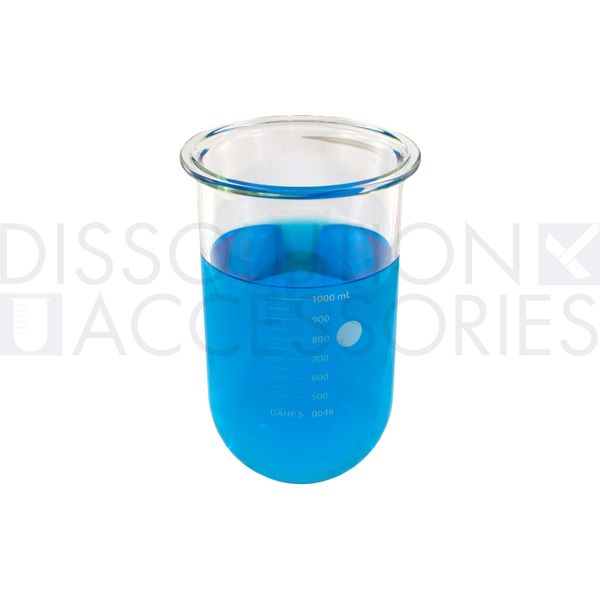 Dissolution Accessories Vessel, Boro 3.3, clear, 1000 ml, high Precision, Sotax
