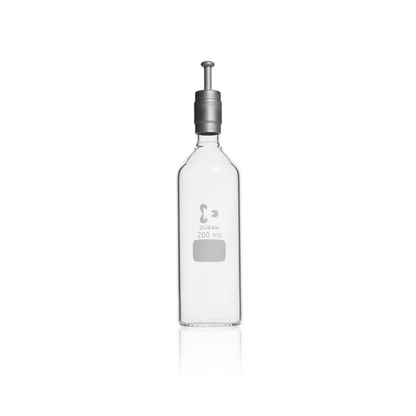 Duran Group Kulturflasche/DURAN, 200 ml Rand gerade, für Kapsenberg -Kappen, 10 St/Pkg