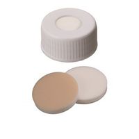 Product Image of Schraubkappe, ND24 UltraBond PP, 3,2 mm, weiß, Si natur/PTFE beige, 10x100/PAK
