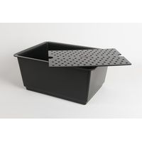 Product Image of Collecting tray base insert, black, HDPE electrostatic conductive, (WxHxD): 295 x 200 x 415 mm Interior