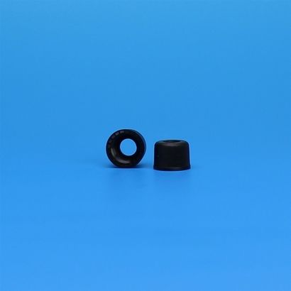 JG Finneran 8-425 mm Black, Polypropylene Large Open Hole Cap with Flange, 10 x 100 pc/PAK