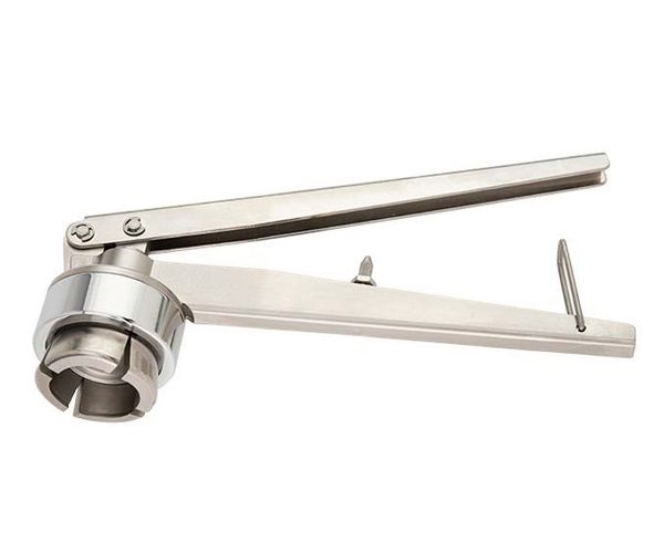 Altmann Analytik Bördelzange, für 20 mm Bördelkappen, Edelstahl, für Reinraumanwendungen