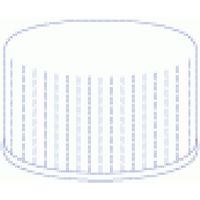Product Image of N 24 PP screw cap, white, closed top pack of 100