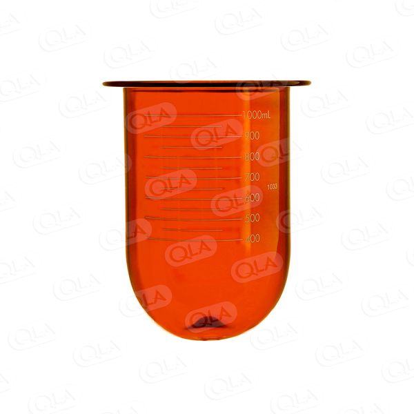 QLA 1000mL Amber Glass PEAK Vessel for Agilent/VanKel/Varian, Serialized