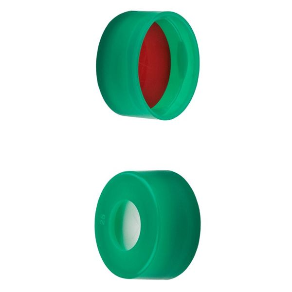 Microsolv Snap Cap green, 11 mm, with PTFE/Sil/PTFE Fitted Septa, 100 pc/PAK