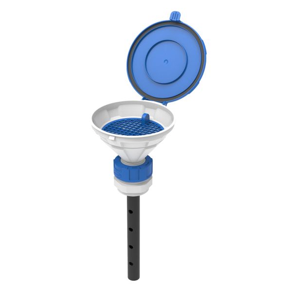 SCAT Deckeltrichter ''MARCO'', V2.0, S51, HDPE, mit Lanze (220 mm) und herausnehmbarem Sieb