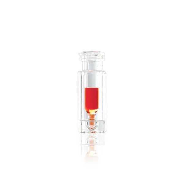 DWK Wheaton Glass/plastic vials , clear, 100 μl insert, snap/beaded rim, 11 mm closure, 12 x 32 mm, 100 pc/PAK