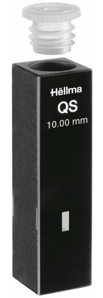 Hellma Ultra-Mikro-Küvette, Typ 105.201-QS, HP Quarzglas, WL 200-2500 nm, Schichtdicke 10 mm, (HxB) 5x2 mm, Z-Höhe 8.5 mm, PE-Stopfen, 100 μl