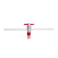 Product Image of DURAN Single way stopcocks, complete with PTFE-key, bore 2 mm, NS 12.5, 50 pc/PAK