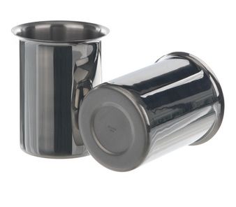 Bochem Becher ohne Ausguss, 1000 ml, mit Schüttrand, 18/10-Stahl