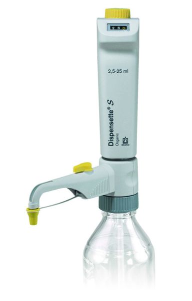 Brand GmbH & Co. KG Dispensette S Organic, Digital, DE-M, 2,5 - 25 ml, with recirculation valve