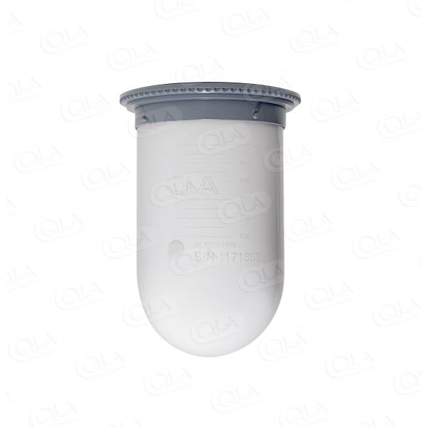 QLA Glasgefäß, teflonbeschichtet, 1000 ml, Easi-Lock Gefäß für Hanson Vision, Serialized