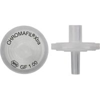Product Image of Spritzenvorsatzfilter, Chromafil Xtra, GF, 13 mm, 1,00 µm, PP-Gehäuse, farblos, beschriftet