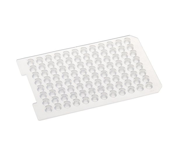 Thermo Fisher Scientific MicroMat CLR-Silikonmatten für Mikrotiterplatten, Silikon klar, 7 mm, rund, Flachboden, großer Durchdringungsbereich, 