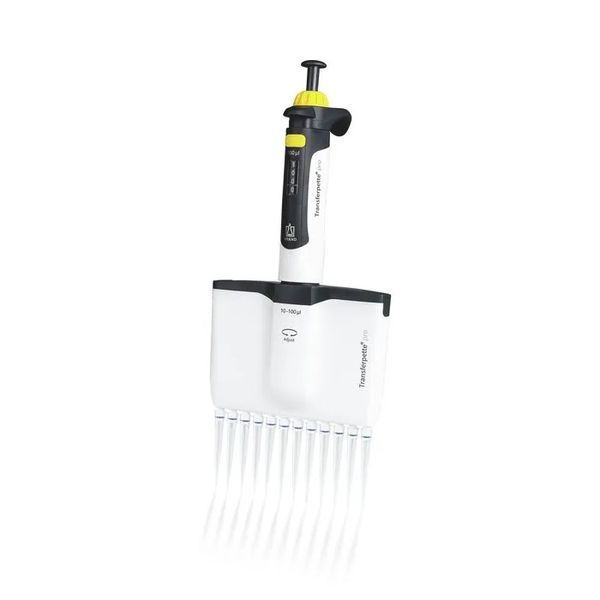 Brand GmbH & Co. KG 12-Kanal-Mikroliterpipette Transferpette pro -12, variabel, 10 - 100 μl, M12-100, DE-M