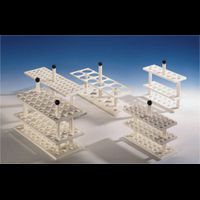 Rack PP white for butyrometers, 30 bores, 26mm diameter, suitable for water baths E12 (max. 1), E19 (max. 2), E30 (max. 3)
