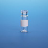 Product Image of 300 µl Clear Interlocked Vial with Insert, 12x32 mm 11 mm Crimp/Snap Ring with White Marking Spot, 100 pc/PAK