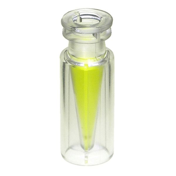 Microsolv Snap Top Vials, Plastic. Clear, 300ul MicroVial, TPX. An 11mm snap-ring and 12x32mm OD, for use as an autosampler vial, 1000pc/PAK.