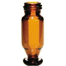 Altmann Analytik 1.1ml Microliter Short Thread Screw Neck Vial, conical, with round glass foot, 32 x 12mm, amber glass, 1st hydrolytic class, 1000/pac