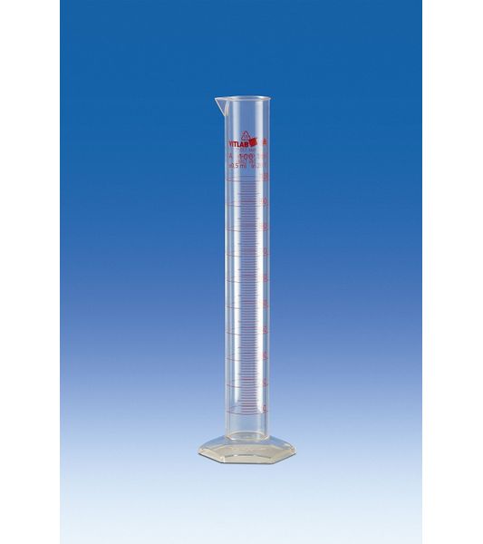 Vitlab Messzylinder, PMP, 2000 ml, erhabene graduierte, hohe Form, Kl. A