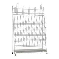 Product Image of Draining rack, PVC coated, 420x160x610mm, 65 test tubes and flasks