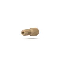 Product Image of Super Flangeless Nut Short, Headless, 10-32 Flat-Bottom, for 1/16'' OD, Green, 1pc/PAK