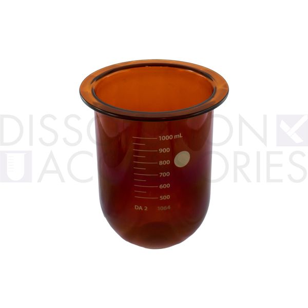 Dissolution Accessories Gefäß, Boro 3.3, braun, 1000 ml, APEX-Boden, Agilent