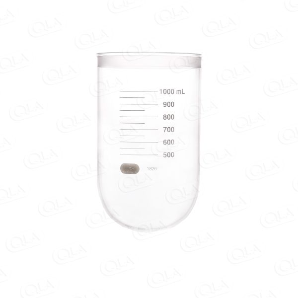 QLA 1000mL Clear Glass Vessel for TruCenter, No Magnetic Collar, Serialized
