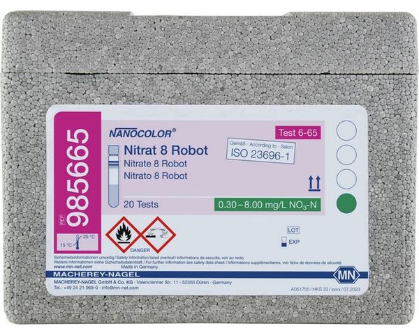 Macherey-Nagel NANOCOLOR tube test Nitrate 8, Robot, 20 determinations
