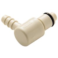 Product Image of CPC coupling, PP, male, w/ valve, angled, Ø 6,5 mm