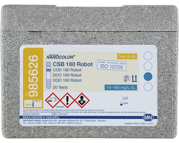 Macherey-Nagel Rundküvettentest NANOCOLOR CSB 160, Roboter, 20 Bestimmungen
