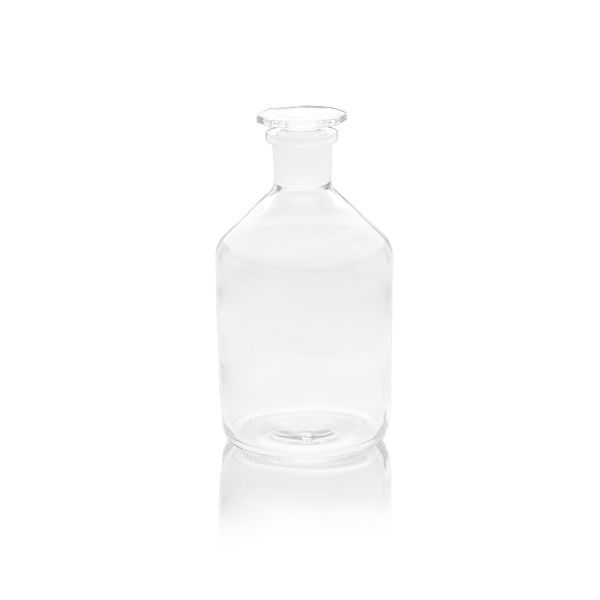 DWK Wheaton Reagenzflasche, Klarglas, 1000ml, Enghals, Stopfengröße 29/32, 110 x 215 mm, 10 St/Pkg