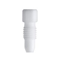 Product Image of PTFE fitting with integrated ferrule, 3.2 mm OD, white, 10/PAK