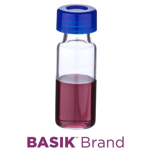 Microsolv EPP Vial, PP clear, 2 ml, Screw Cap blue, Robo Style, with Sil/PTFE Septa, pre-assembled, 100 pc/PAK