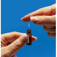 Product Image of Amber Step R.A.M, 9 mm Threaded Vial with Marking Spot, 12x32 mm with 300 µl Glass Insert, 100 pc/PAK