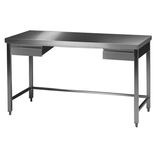 Bochem Labor-Arbeitstisch LxHxB 100x75x75 cm ohne Bodenplatte, 18/10-Stahl