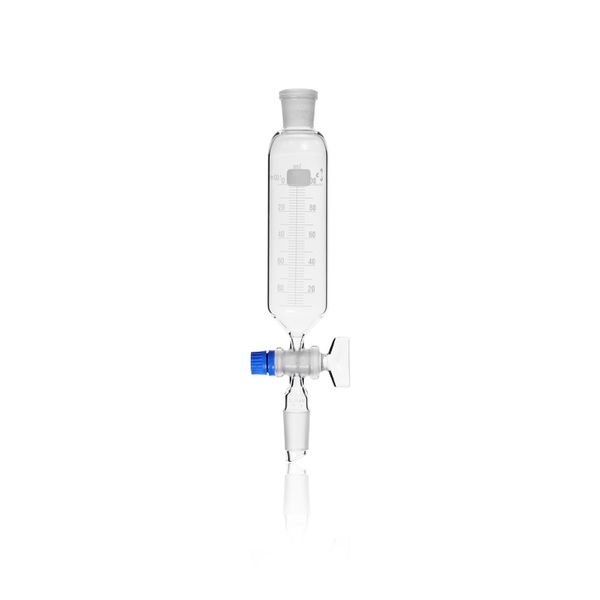 Duran Group DURAN Dropping funnel, cylindrical, graduated, stand. ground cone 19/26, NS stopcock and key retaining device, 100 ml