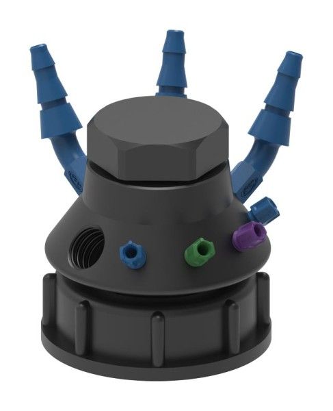 SCAT Safety Waste Cap LISA, V3.0, S55, PTFE-EL, inklusive Blindstopfen