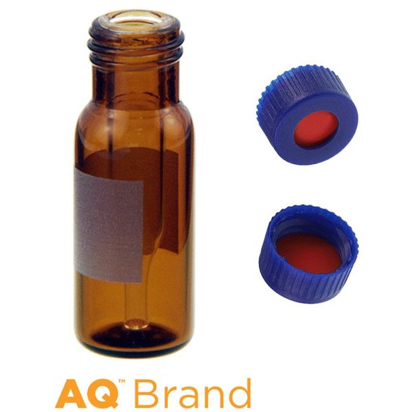 Microsolv EPP 300 μl FI Vial amber, Screw Cap blue with PTFE/Sil/PTFE Septa, 100 pc/PAK