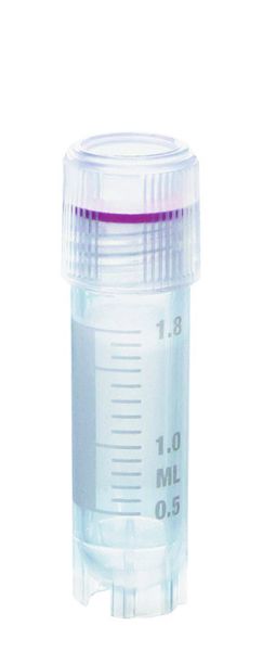 114832 - Cryotubes, 2 ml, with external thread, screw cap with