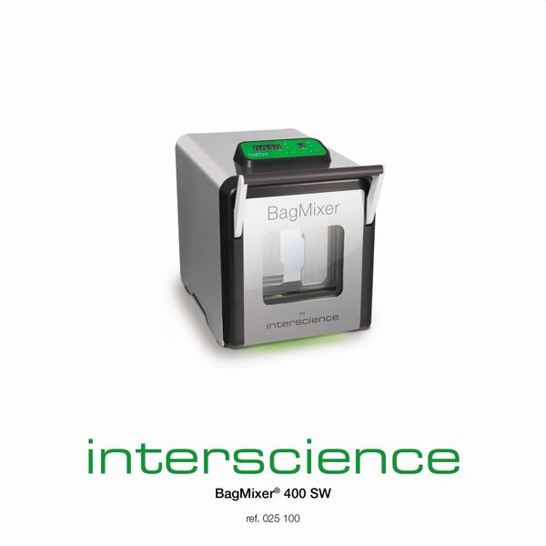 Interscience Homogenisator BagMixer 400 SW, 400 ml Mischvolumen, Fenstertür und LiquidSensor