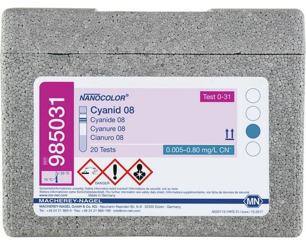 Macherey-Nagel Rundküvettentest NANOCOLOR Cyanid 08, 20 Bestimmungen