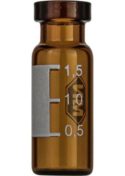 Macherey-Nagel Vial-Kit: 1.5mL Crimp Neck Vial N11, 11.6 mmx32 mm amber, flat bottom, wide opening, label + scale (702892), N11 Aluminium crimp cap, 