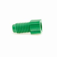 Product Image of Nut, PP, flanged, green, 1/8'', 1/4-28, 10 pc/PAK